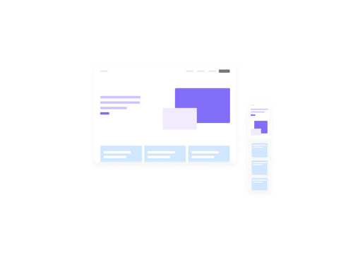 A graphic that shows a full website layout