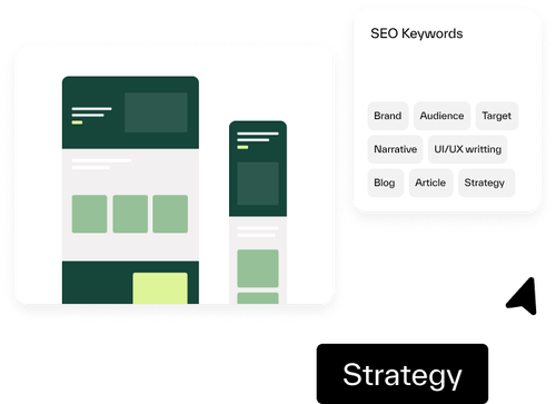 Strategy example wireframes