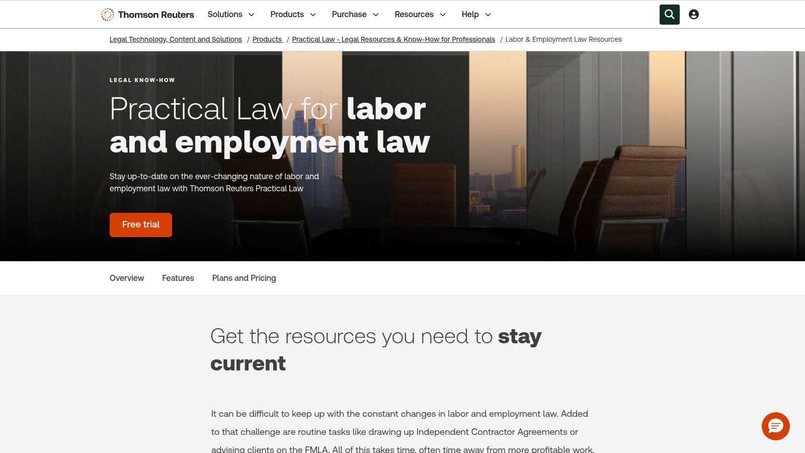 Thomson Reuters Practical Law – Labor & Employment