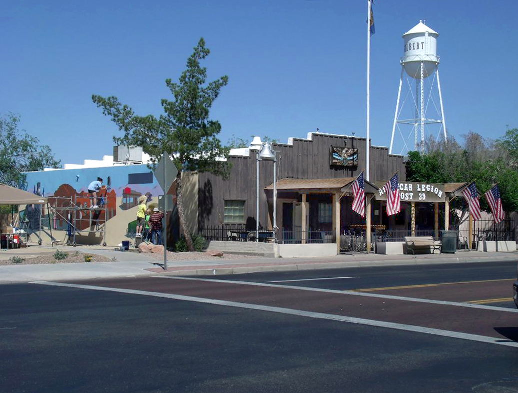 image of downtown Gilbert, Arizona; image attribution Wikimedia Commons