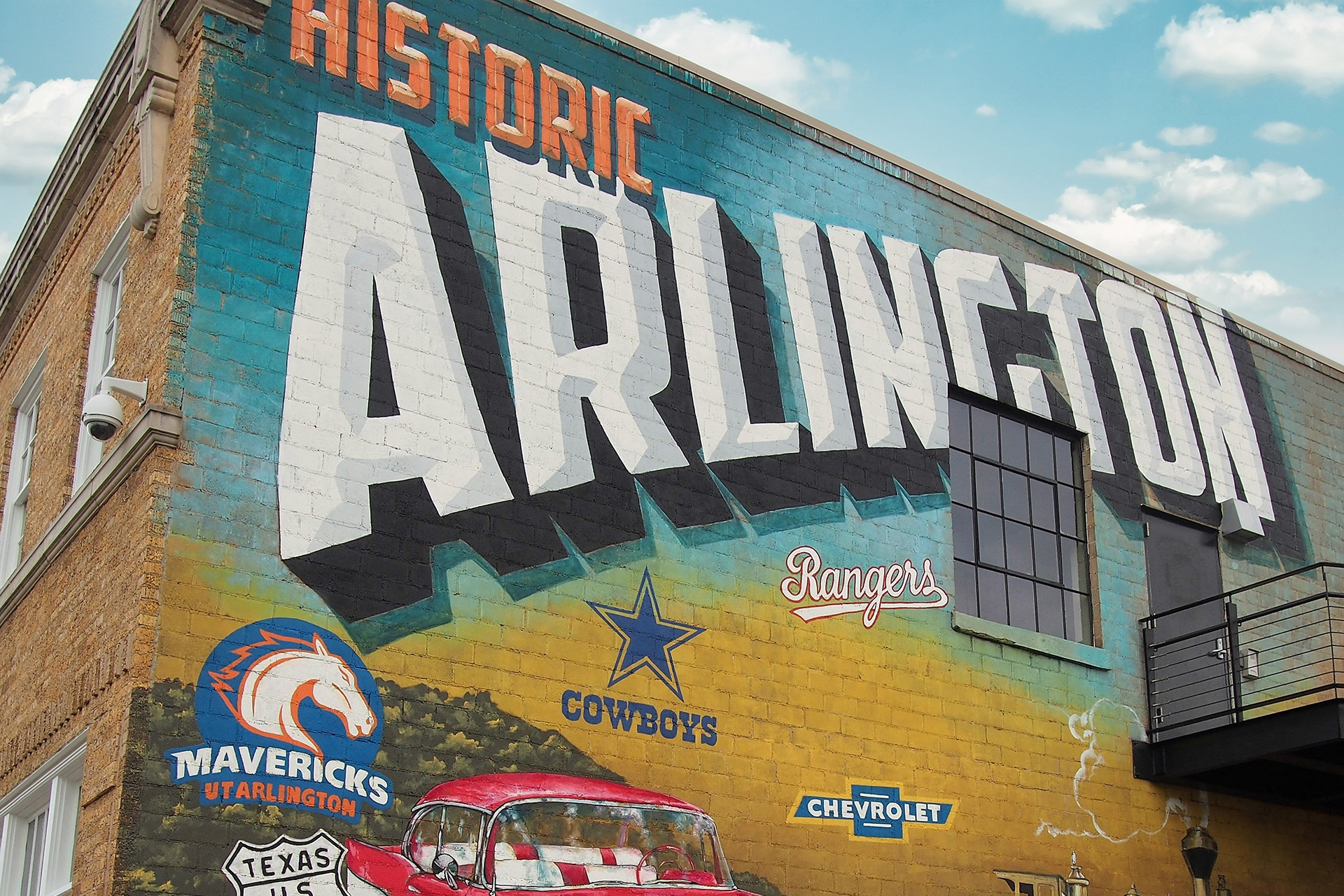 photo of downtown building in Arlington, Texas; image attribution Arlington Historical Society