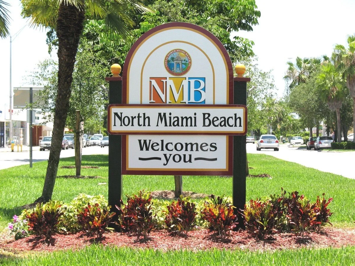 photo of sign in North Miami Beach