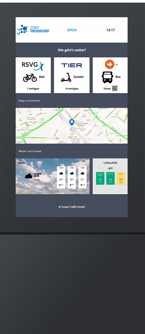City Dashboard MockUp