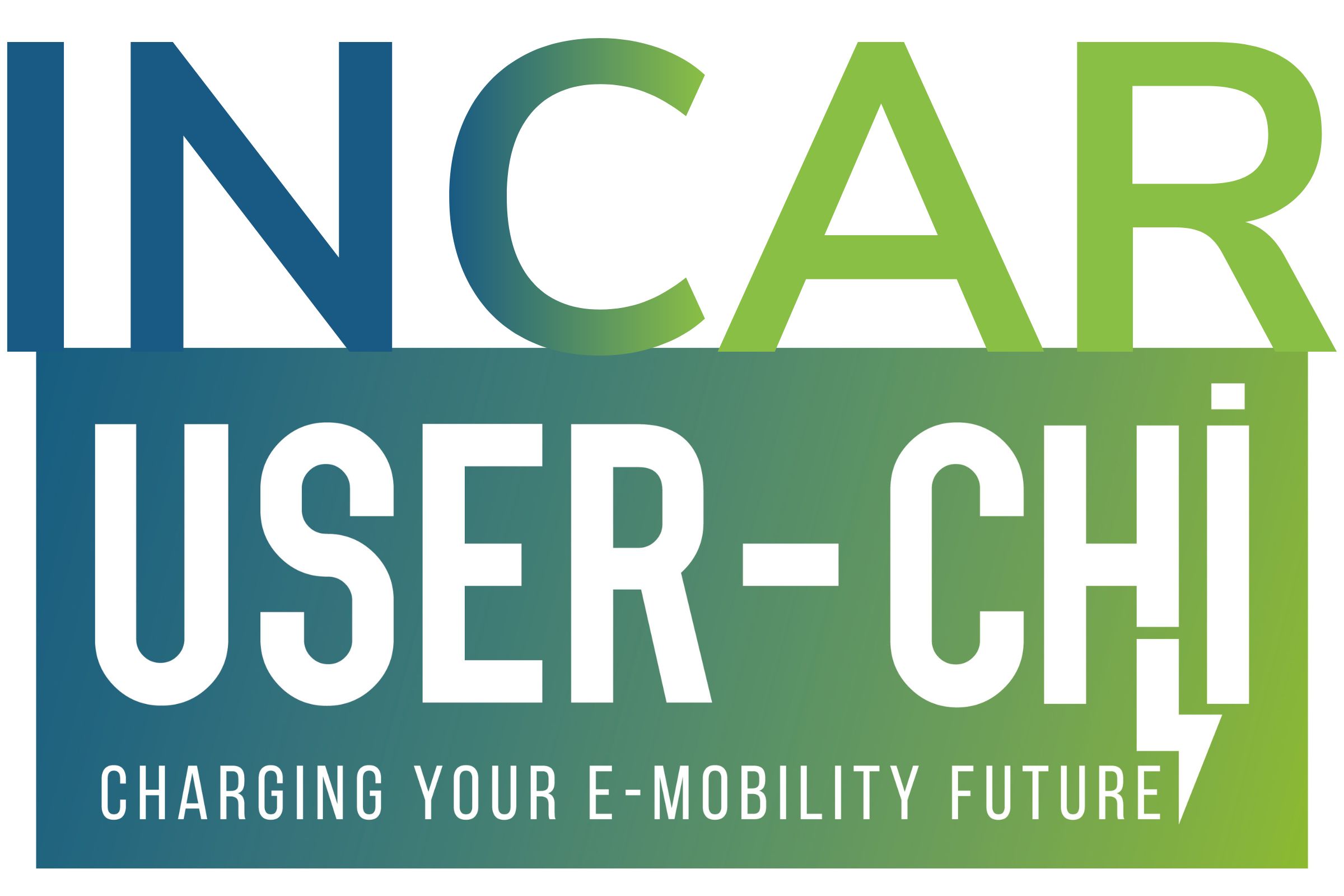 INCAR USER-Chi Logo Schriftzug Farbverlauf von blau zu grün