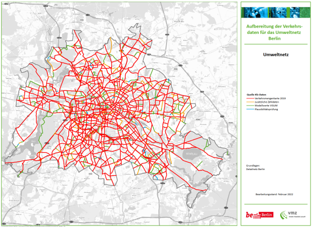 Visualisierung von Daten im Umweltnetz Berlin