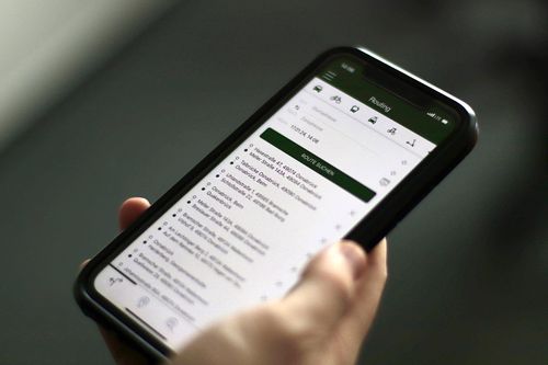 Routenauswahl der OS.mobil App