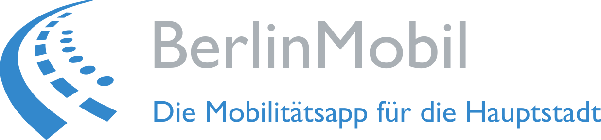BerlinMobil Wortmarke und VMZ Logo in Blau/grau