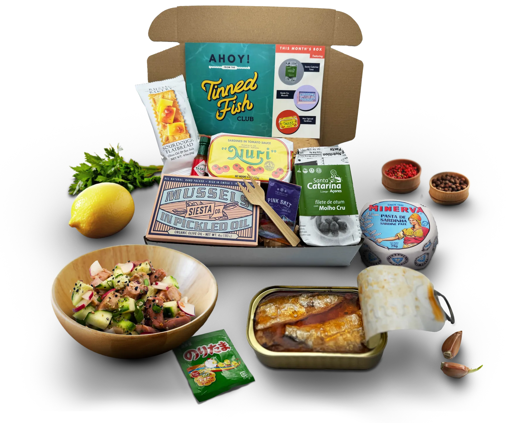 Tinned Fish and Canned Seafood Subscription Box