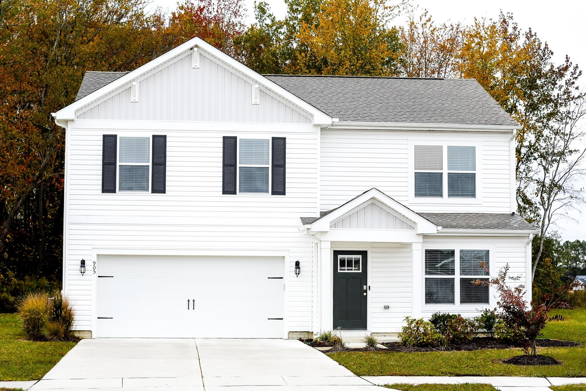 exterior of house with double garage