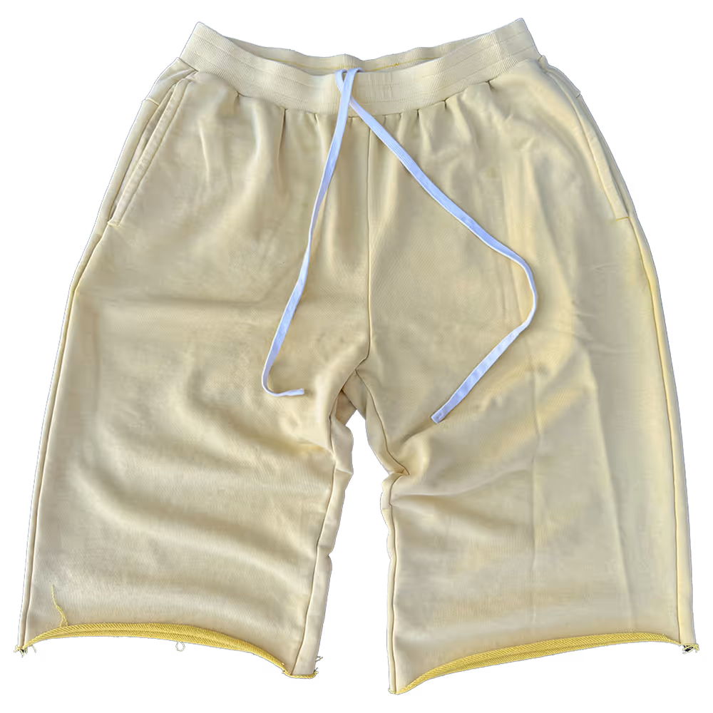 Bold and effortless. The Lemon Drop version delivers a sun-faded pop of color on our signature baggy silhouette. Made from 100% cotton with a mineral-washed finish, these sweatshorts offer the perfect balance of structure and drape.