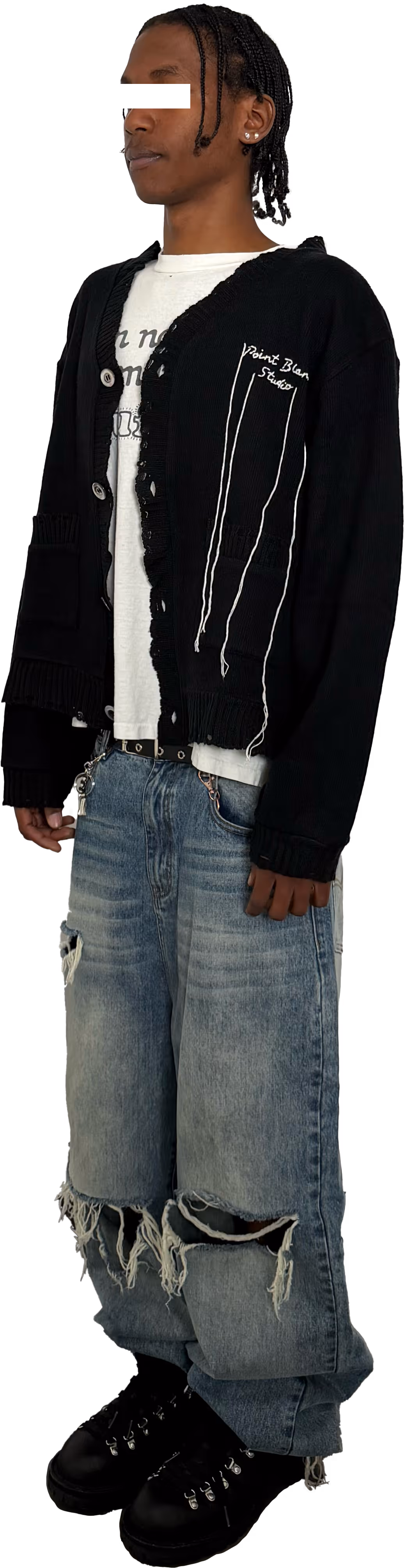 Elevate your collection with our Needlework Cardigan, a masterpiece of craftsmanship and comfort. Designed with a loose, oversized, boxy fit, it offers effortless style and a relaxed silhouette. Crafted from a luxurious blend of APA and cotton yarn, this cardigan provides unmatched softness and breathability making it perfect for any season. It features iridescent buttons that add a touch of sophistication, complemented by distressed ribbing for a modern aesthetic. Adorned with hand-stitched needlework logos on both the front and back, each piece is a testament to meticulous attention to detail and artisanal flair. Whether layered over casual attire or paired with evening wear, our Needlework Cardigan promises versatility and timeless elegance.