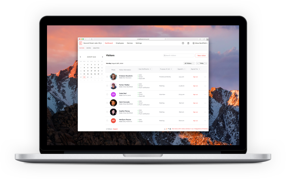 macbook showing a dashboard