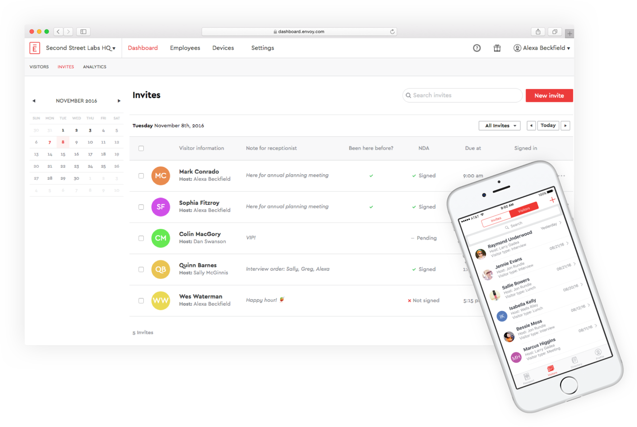 Iphone and desktop mockup showing a dashboard screen