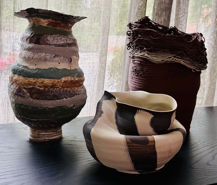 Three ceramic works