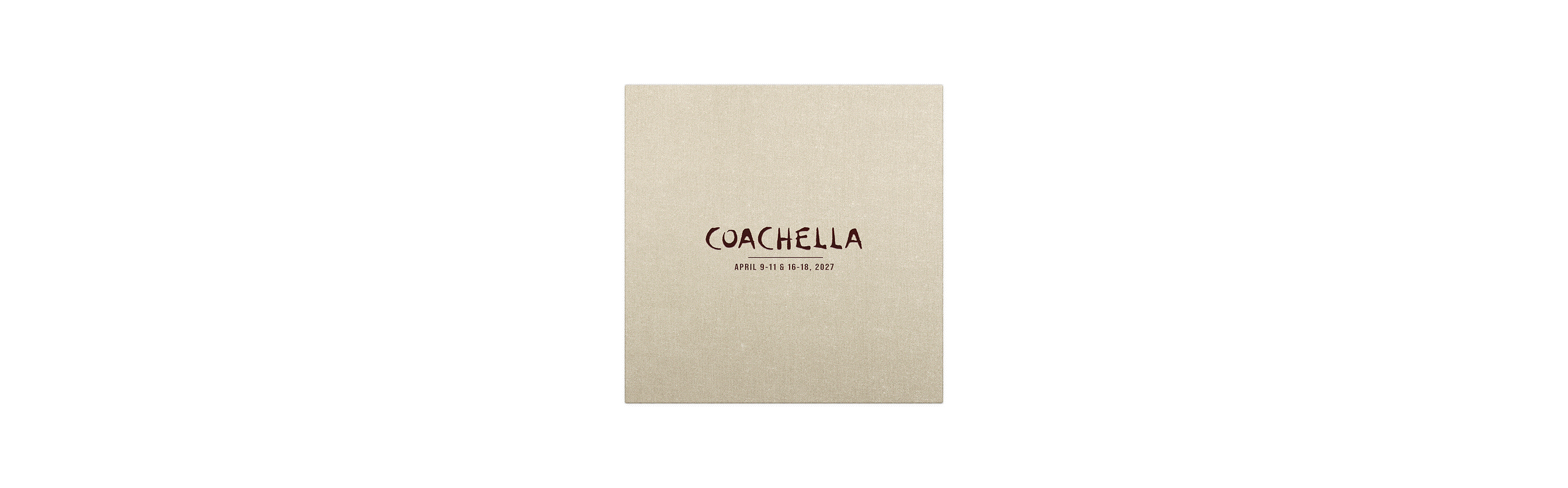 Coachella vinyl jacket, record and gatefold
