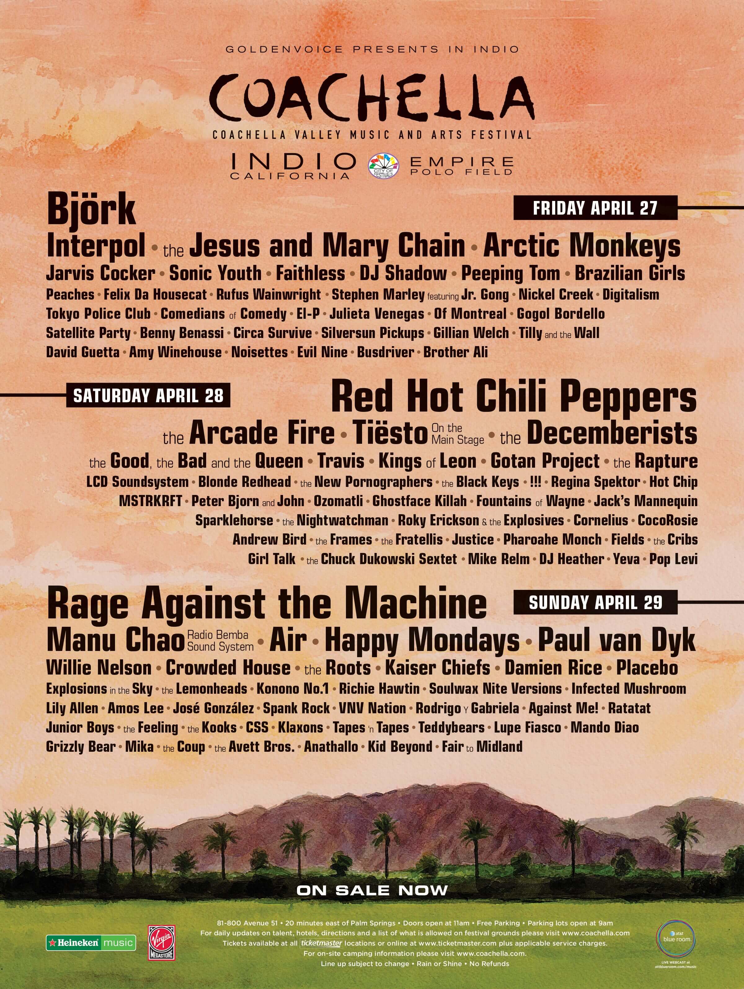 Coachella lineup poster