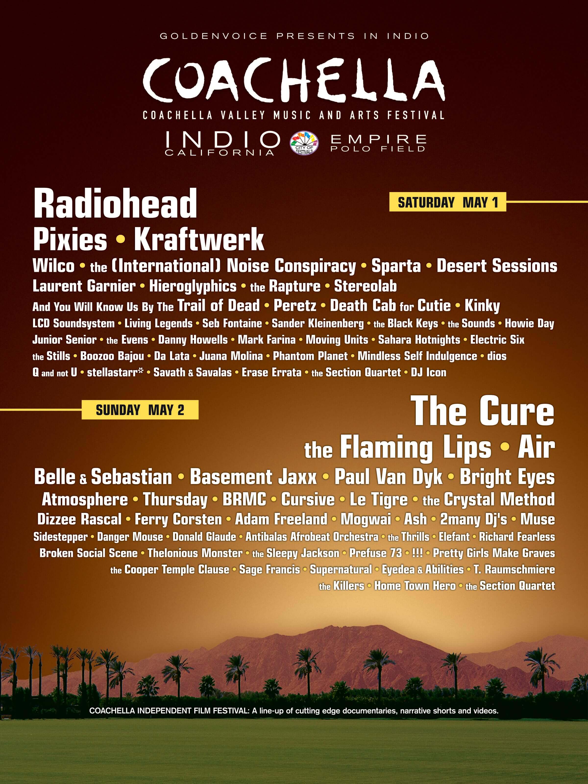 Coachella lineup poster