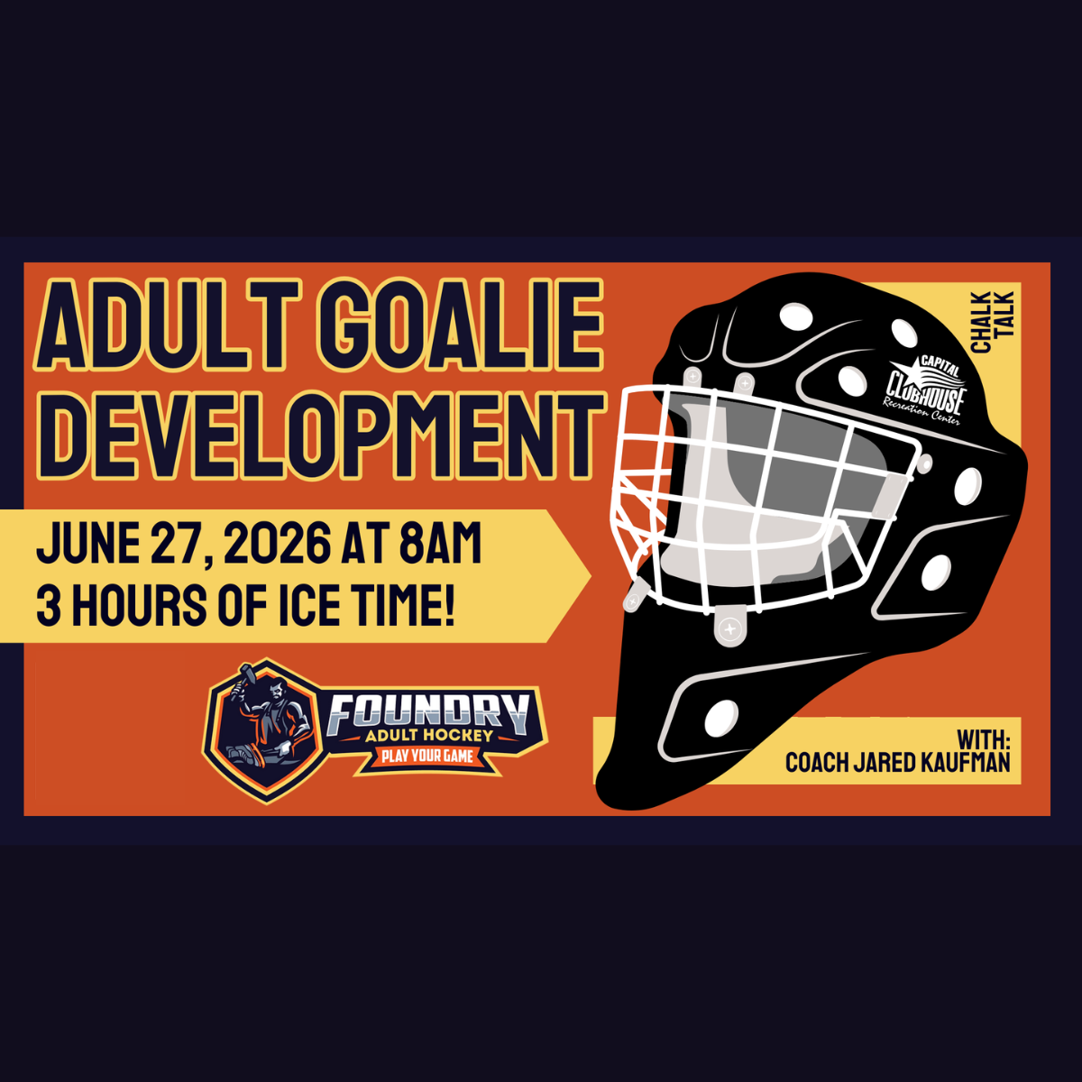 Adult Goalie Clinic