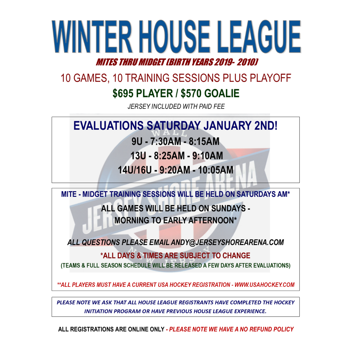 Winter House League