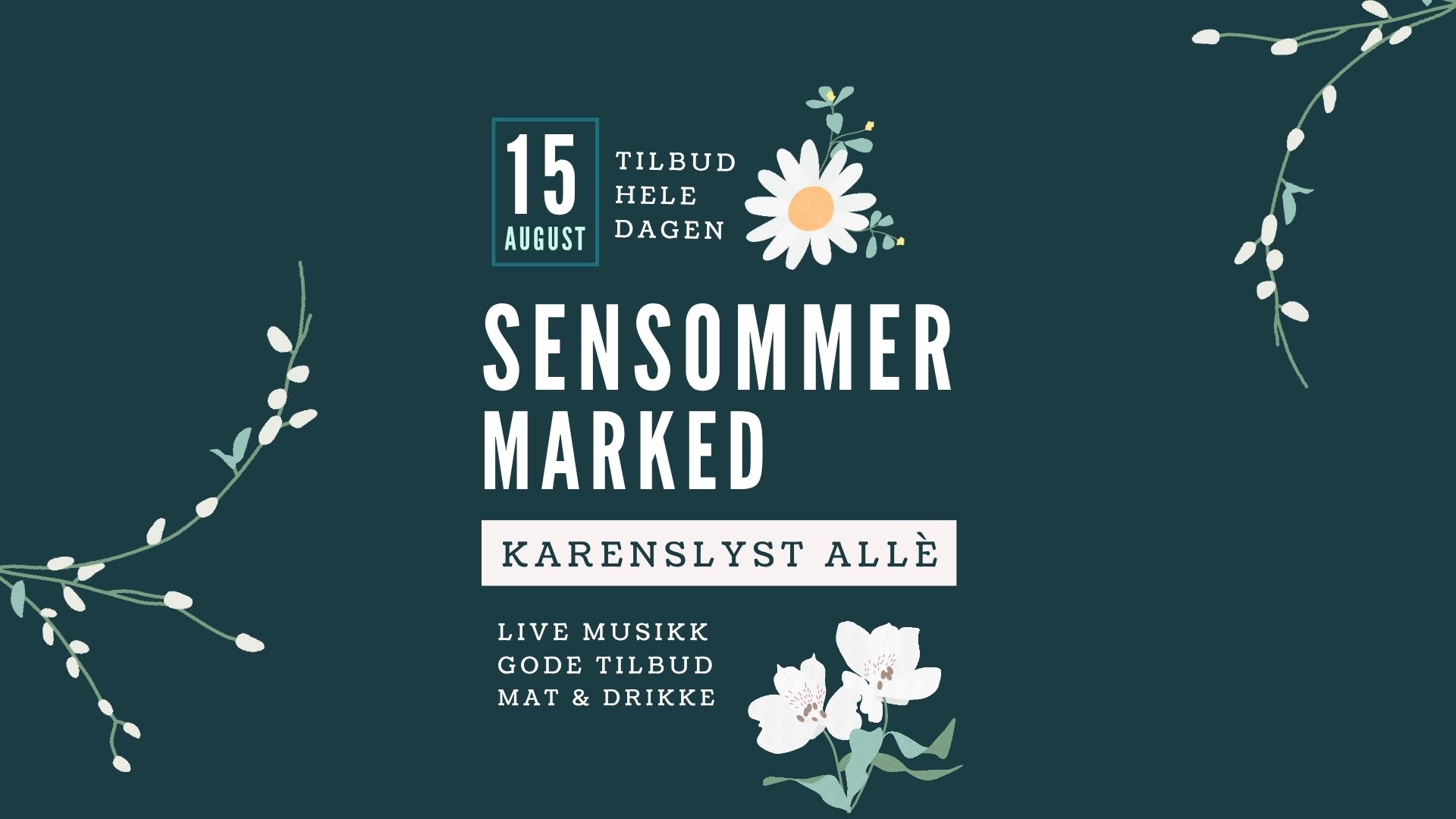 Sensommermarked i Karenslyst Allé – velkommen tilbake til hverdagen!