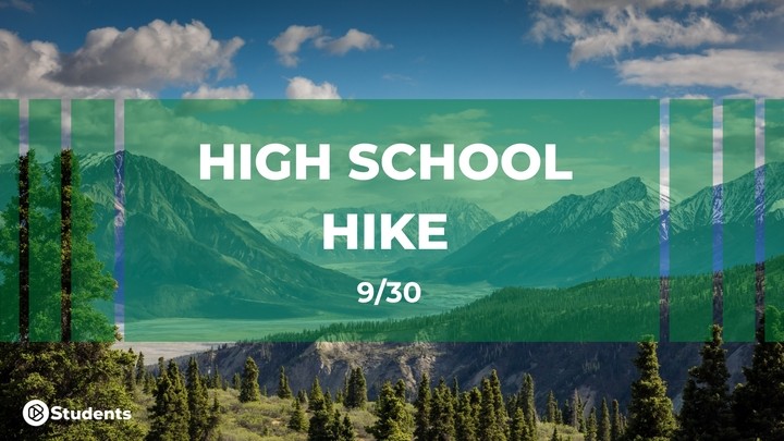 High schoolers on a mountain hike
