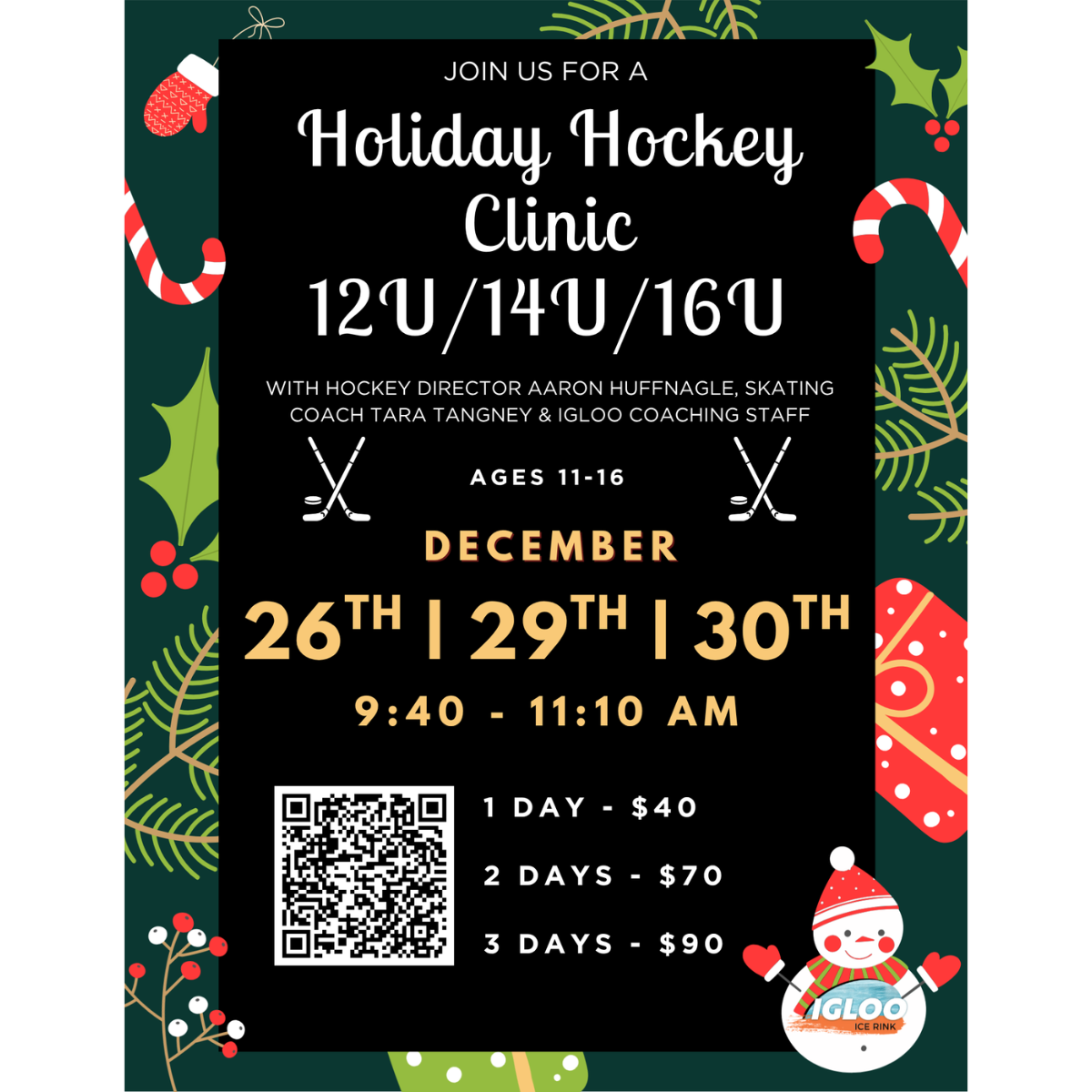 12U-16U Holiday Clinic