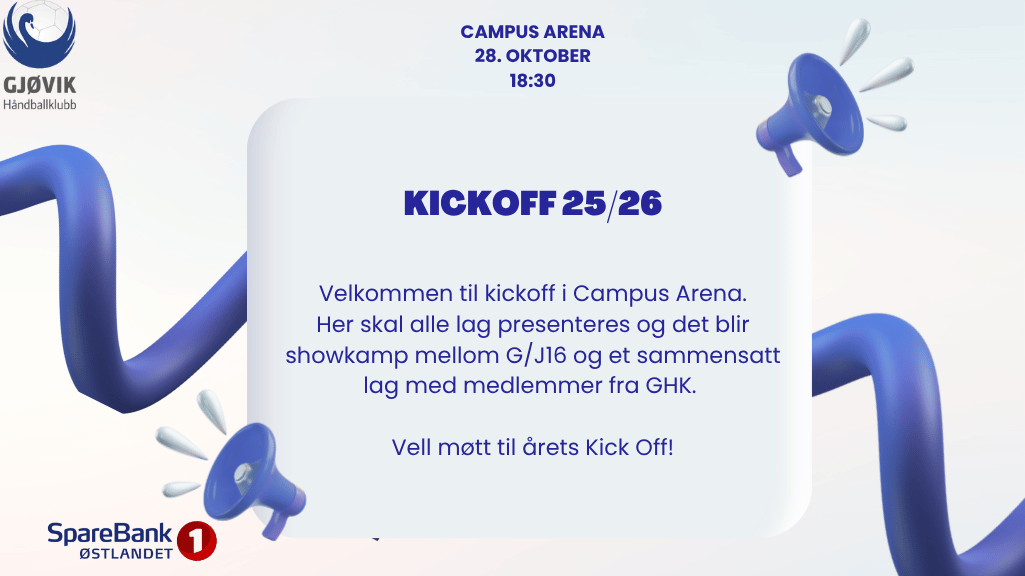 Velkommen til Årets Kick Off