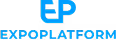 Blue stylized letters EP above the word EXPOPLATFORM in blue text on white background.