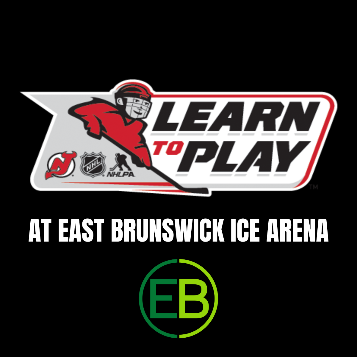 NJ Devils Learn to Play Hockey At East Brunswick Ice Arena