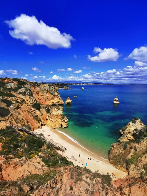 Photo of the beaches in Lagos Algarve Portugal
