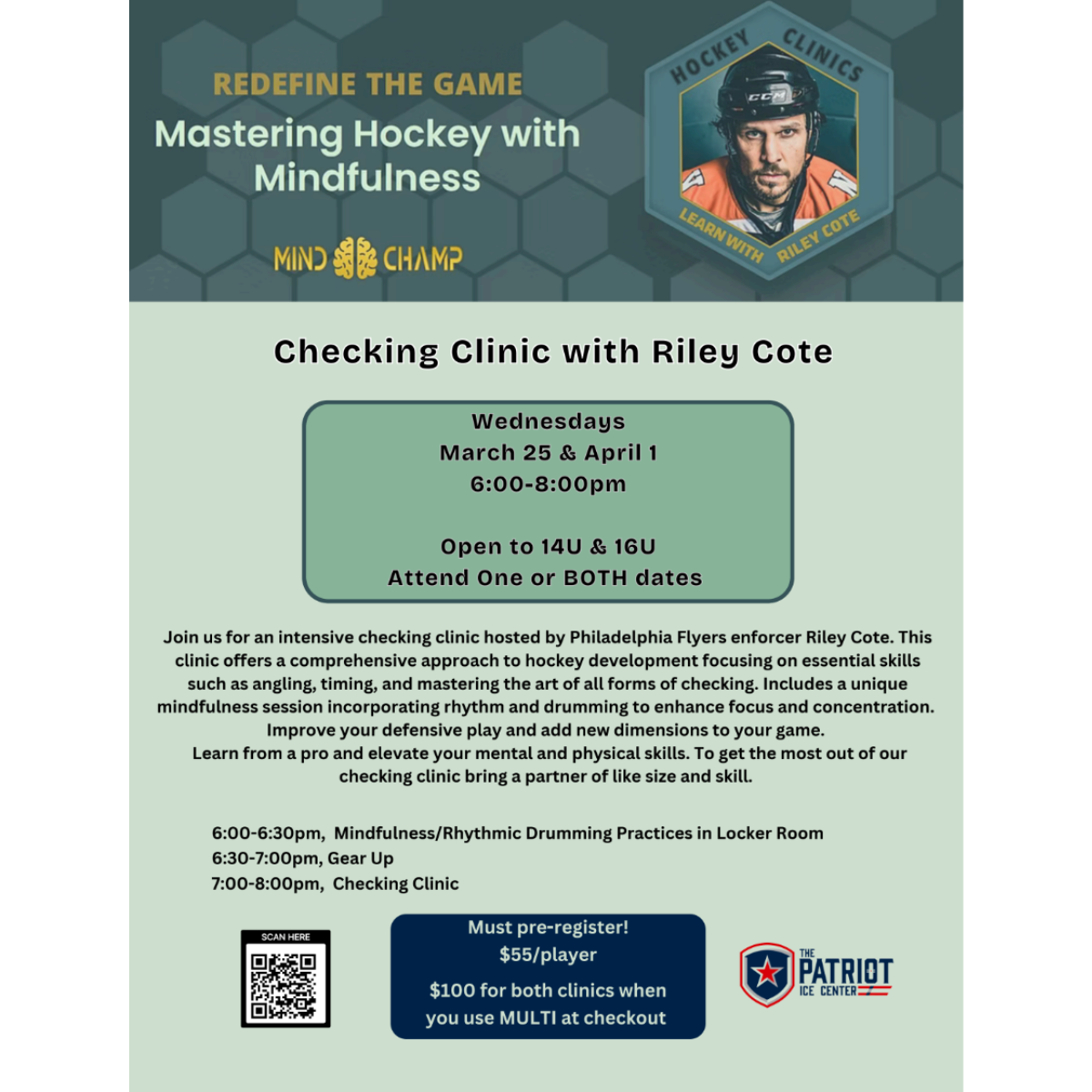 Checking Clinic With Riley Cote