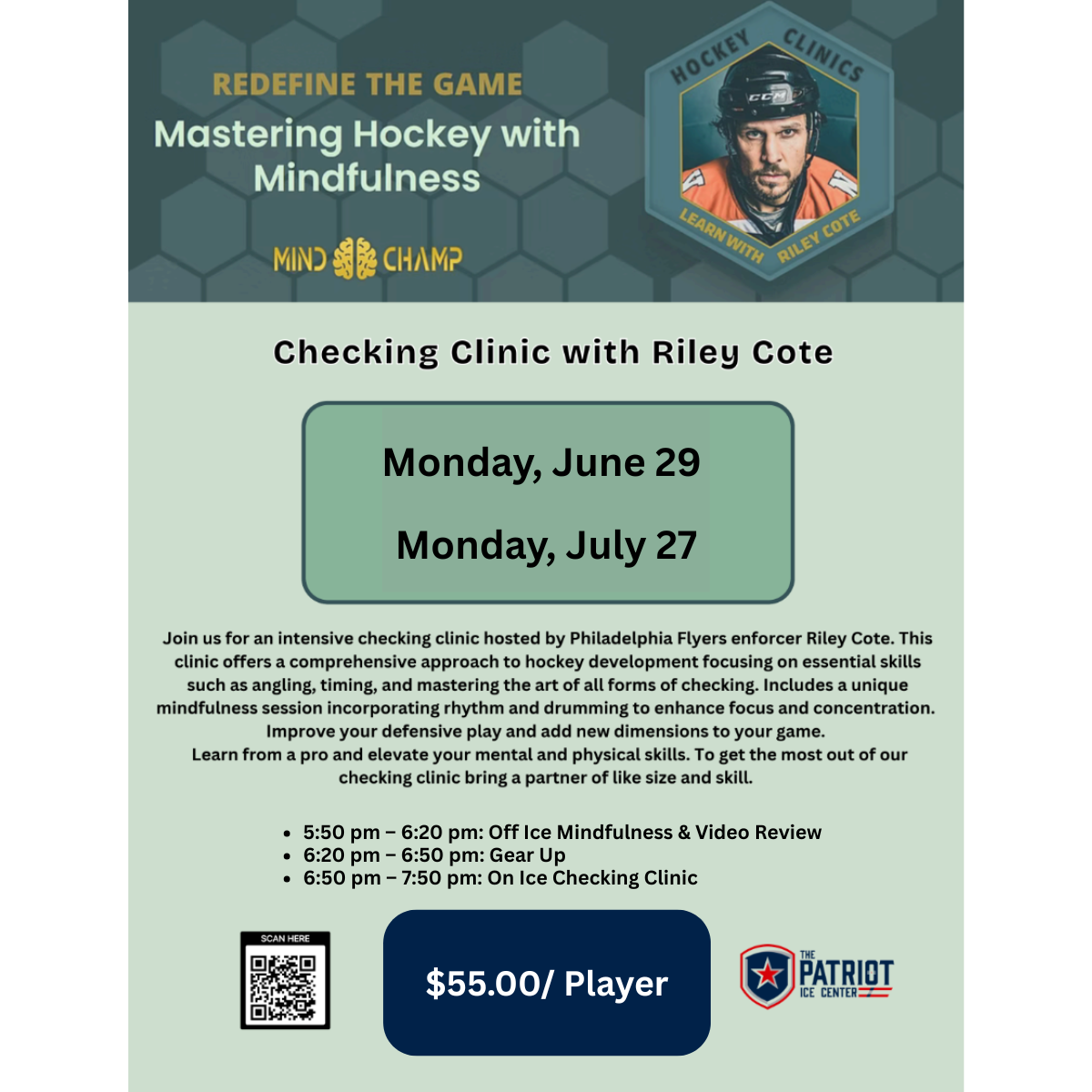 Checking Clinic With Riley Cote
