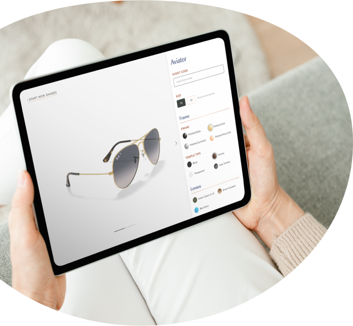 Professional Eyewear Ambassadors providing expert styling and fittings at a luxury event activation.