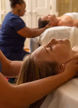 Person getting a massage