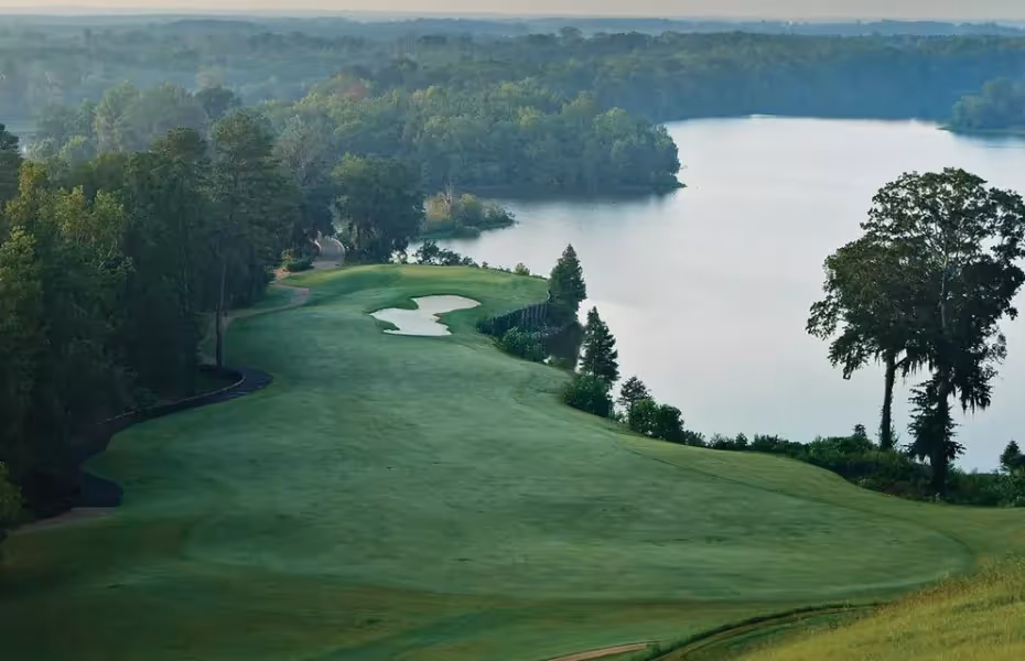 An overhead view of the Capitol Hill Golf Course