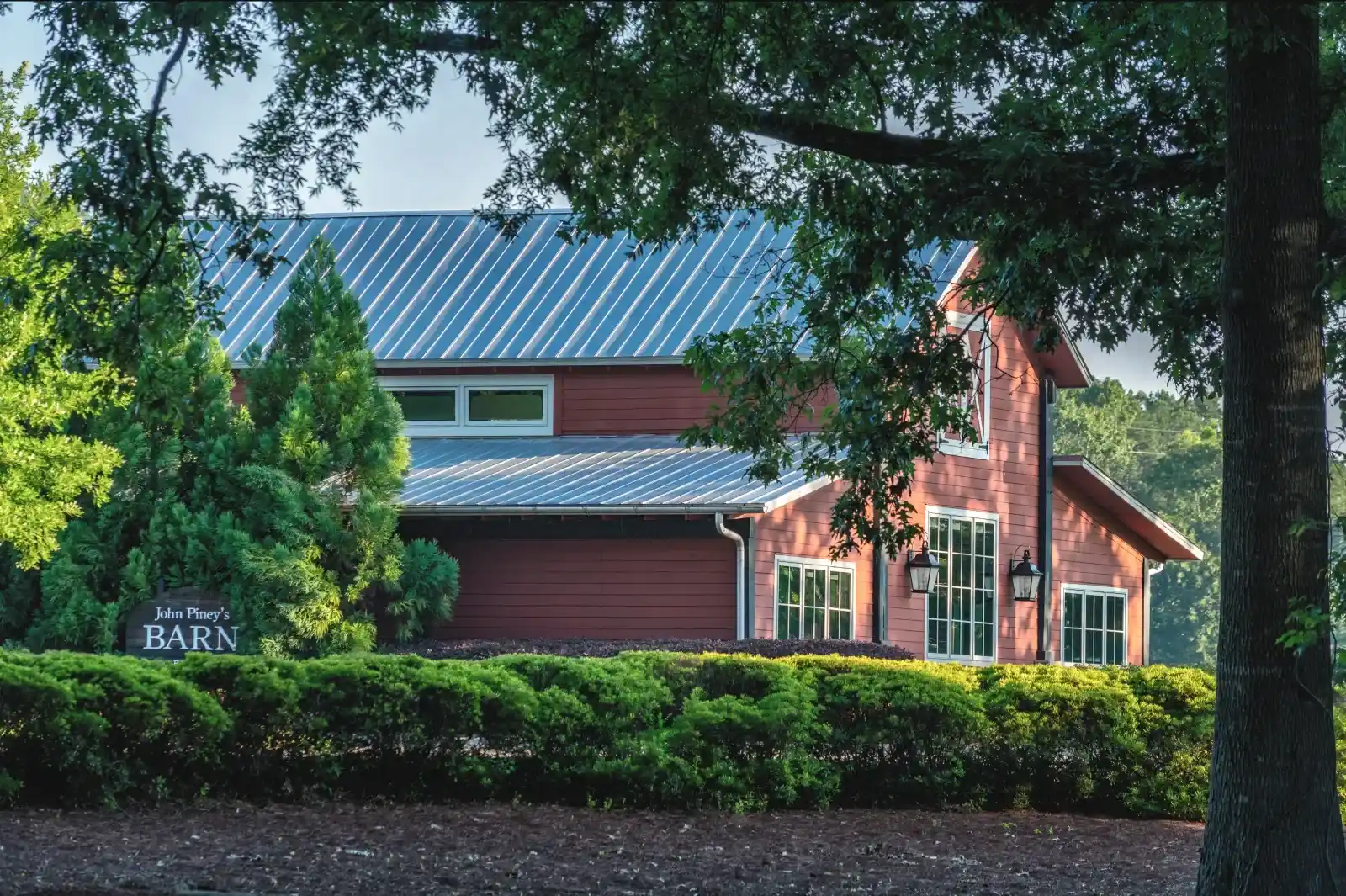 John Piney's Barn with Red exterior