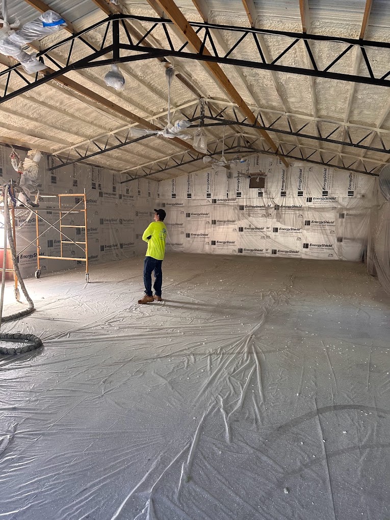 Atlas Insulation crew working on residential insulation installation