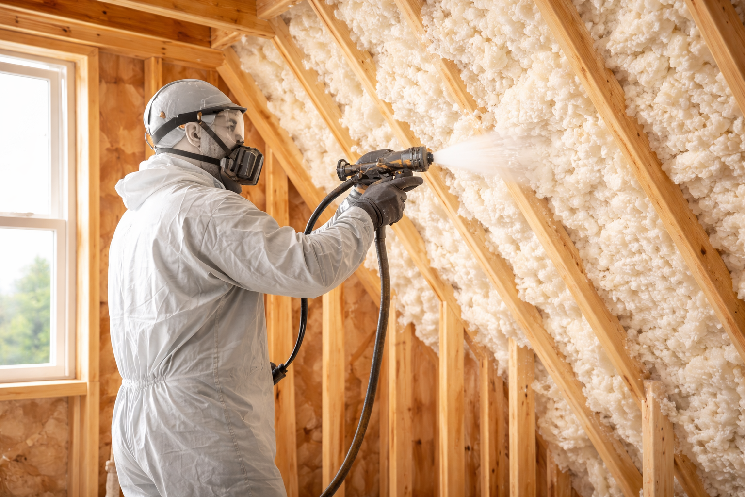 Attic insulation application for residential comfort and efficiency