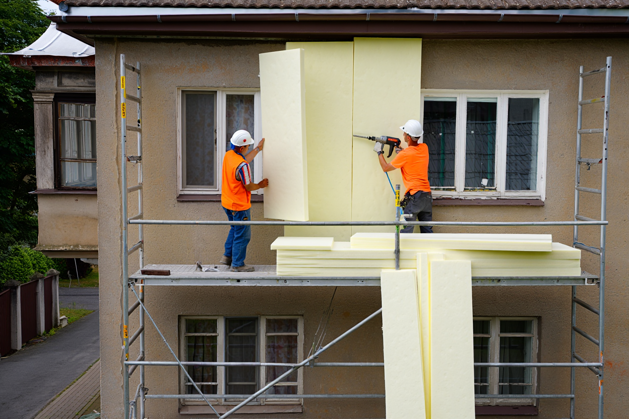 Retrofit insulation installation for an existing home in Doral, FL