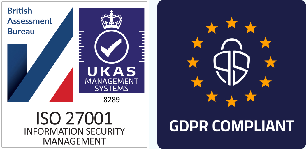 GDPR compliant and ISO certified