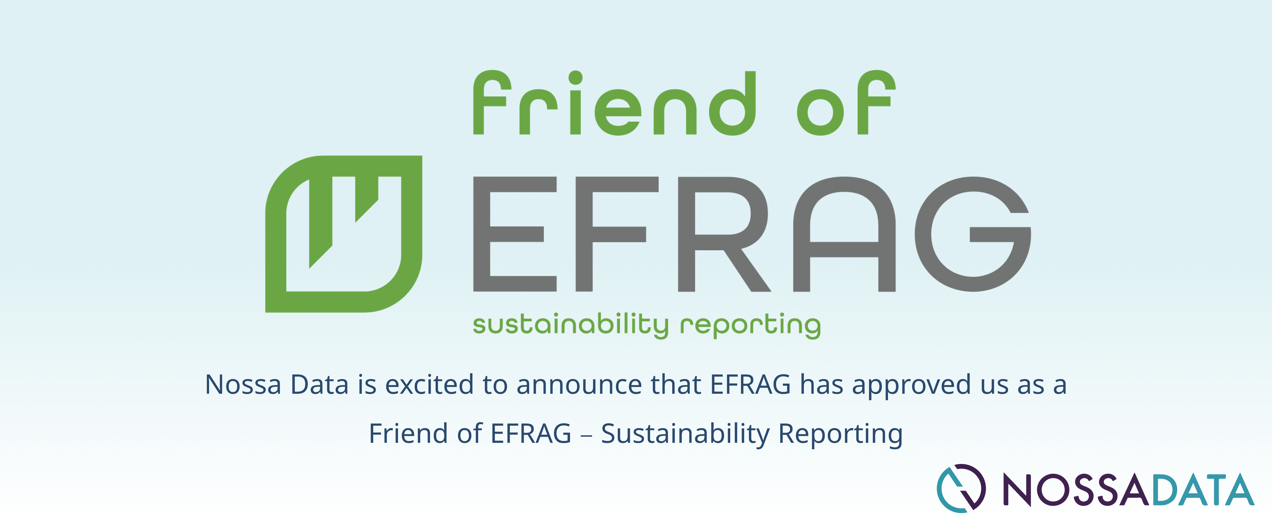 Nossa Data joins the Friends of EFRAG consortium
