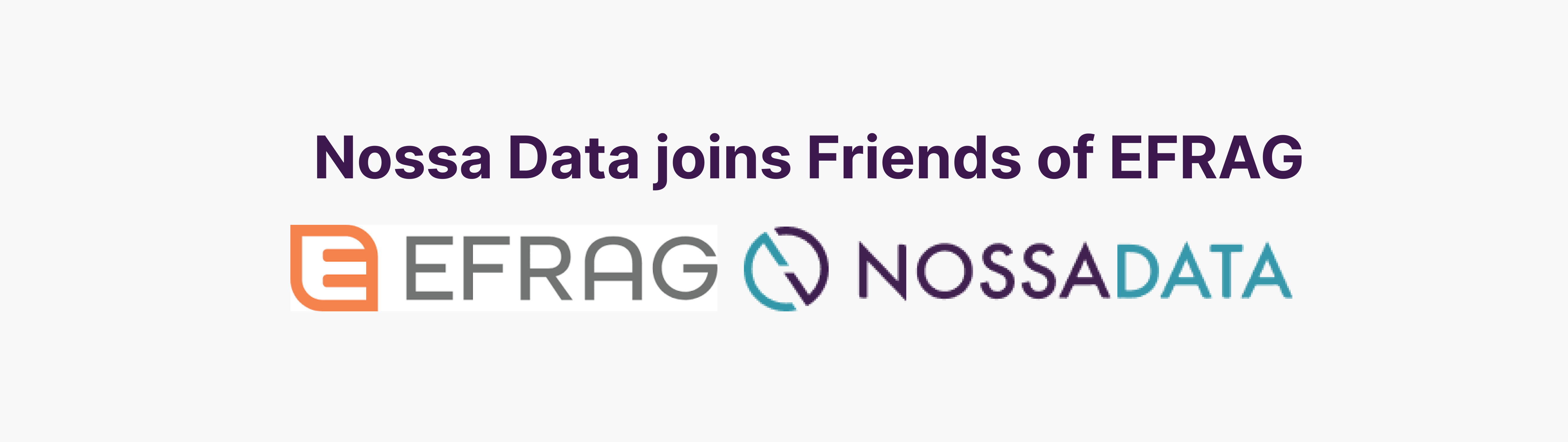 Nossa Data has become a Friend of EFRAG