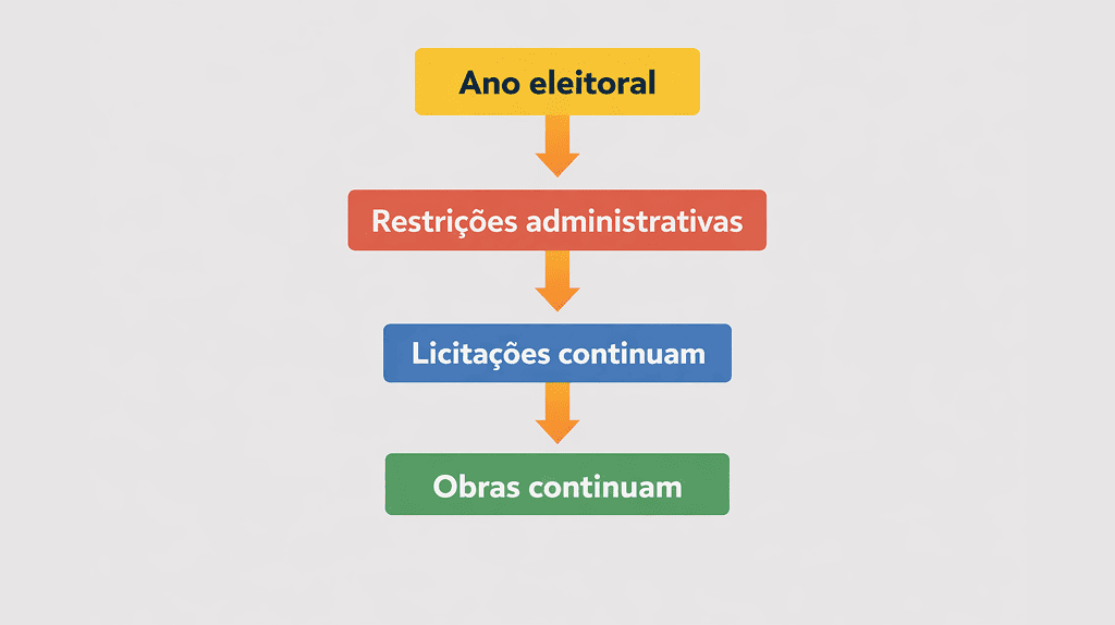 regras obras públicas ano eleitoral Brasil 