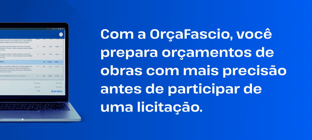 software orçamento obras públicas licitações engenharia