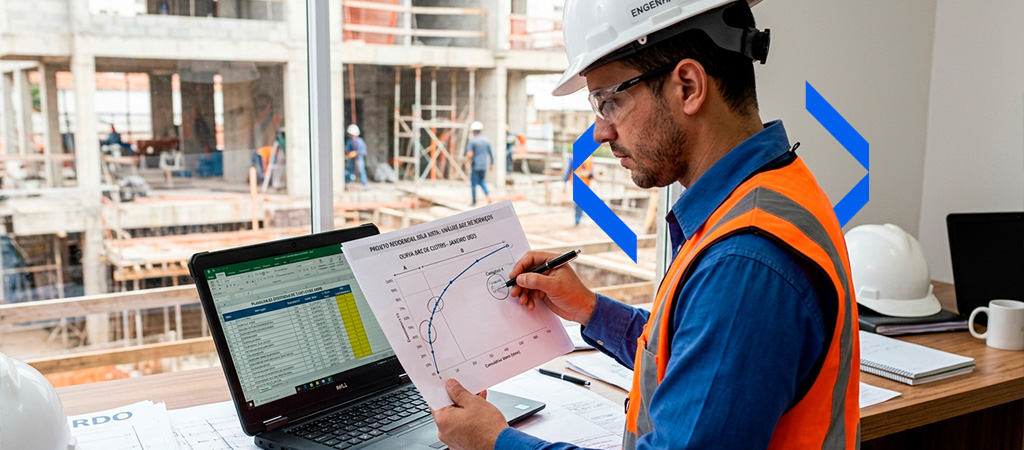 Curva ABC no controle de custos e priorização de insumos da obra