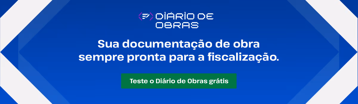 Banner OrçaFascio - Diário de Obras: registro digital de inspeções e manutenções para conformidade com NR 12 no canteiro de obras