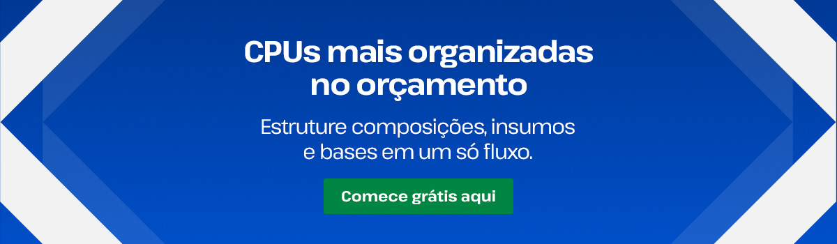 Banner da OrçaFascio sobre criação e gestão de composições de preços unitários no orçamento de obras.