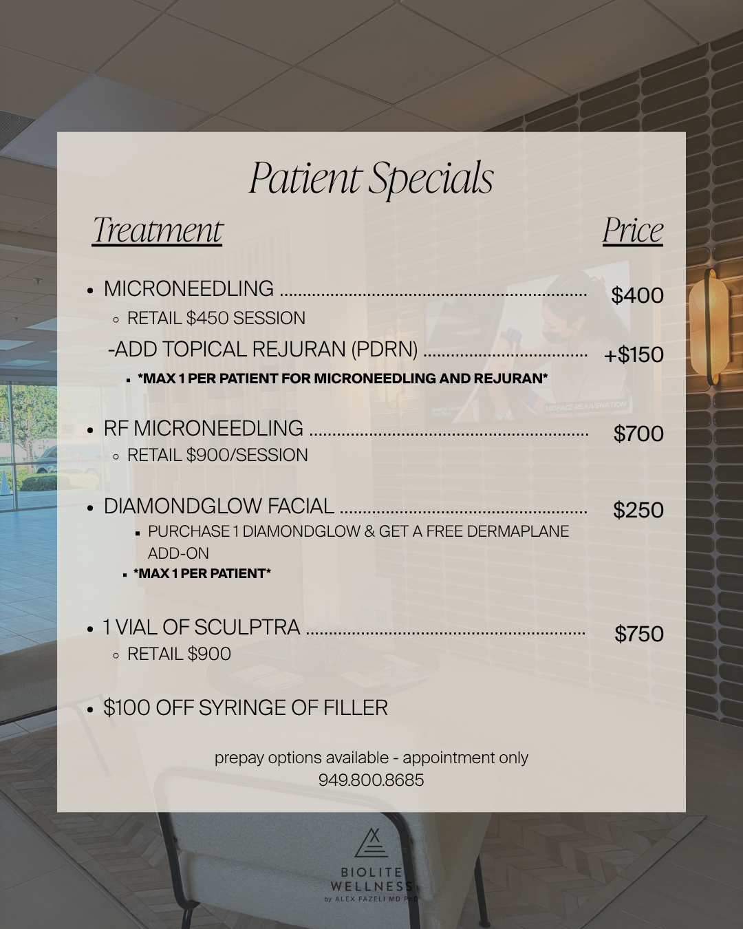 Biolite Wellness special offer treatment photo