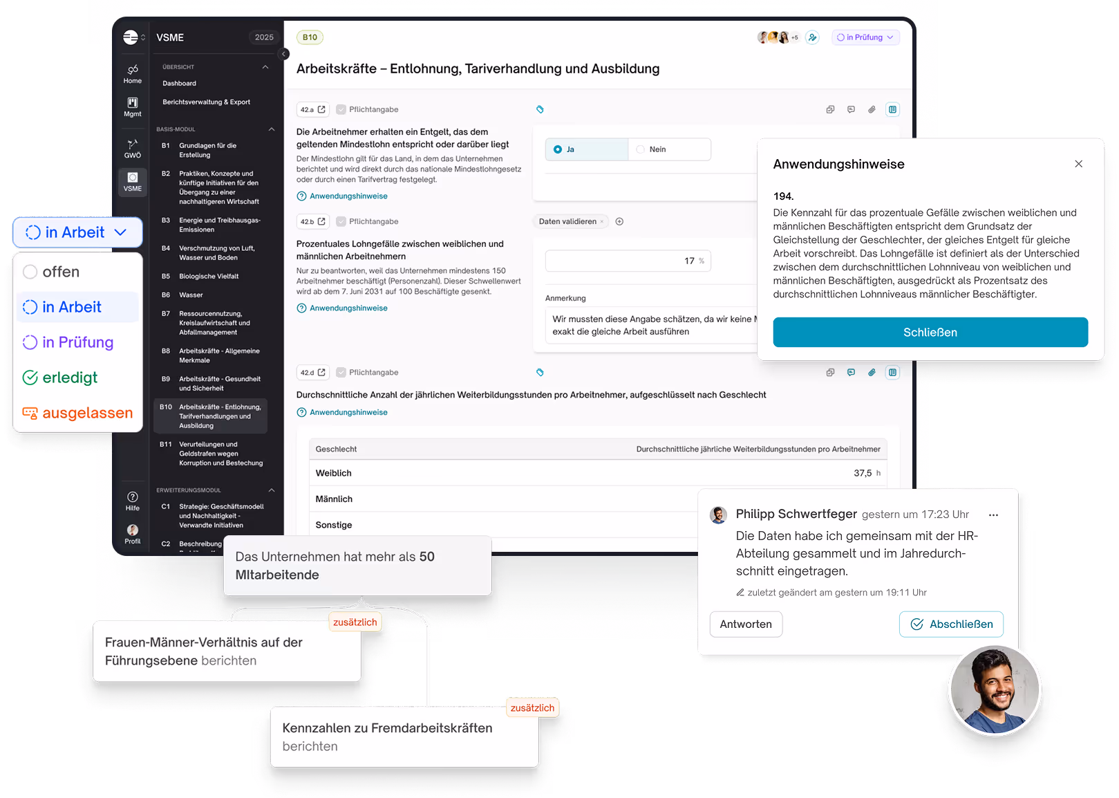 Teaser-Bild Einblicke in den VSME in goodbalancer