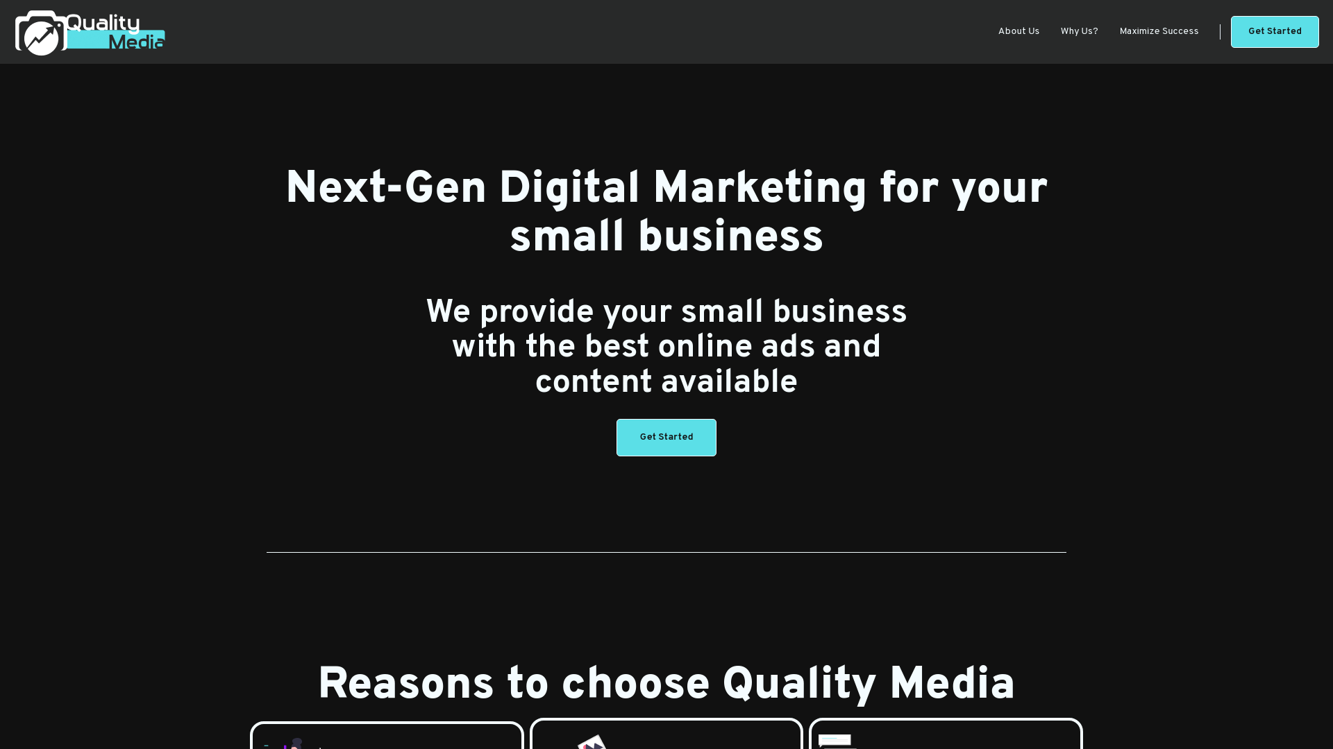 A picture of Kliqx Digital's website